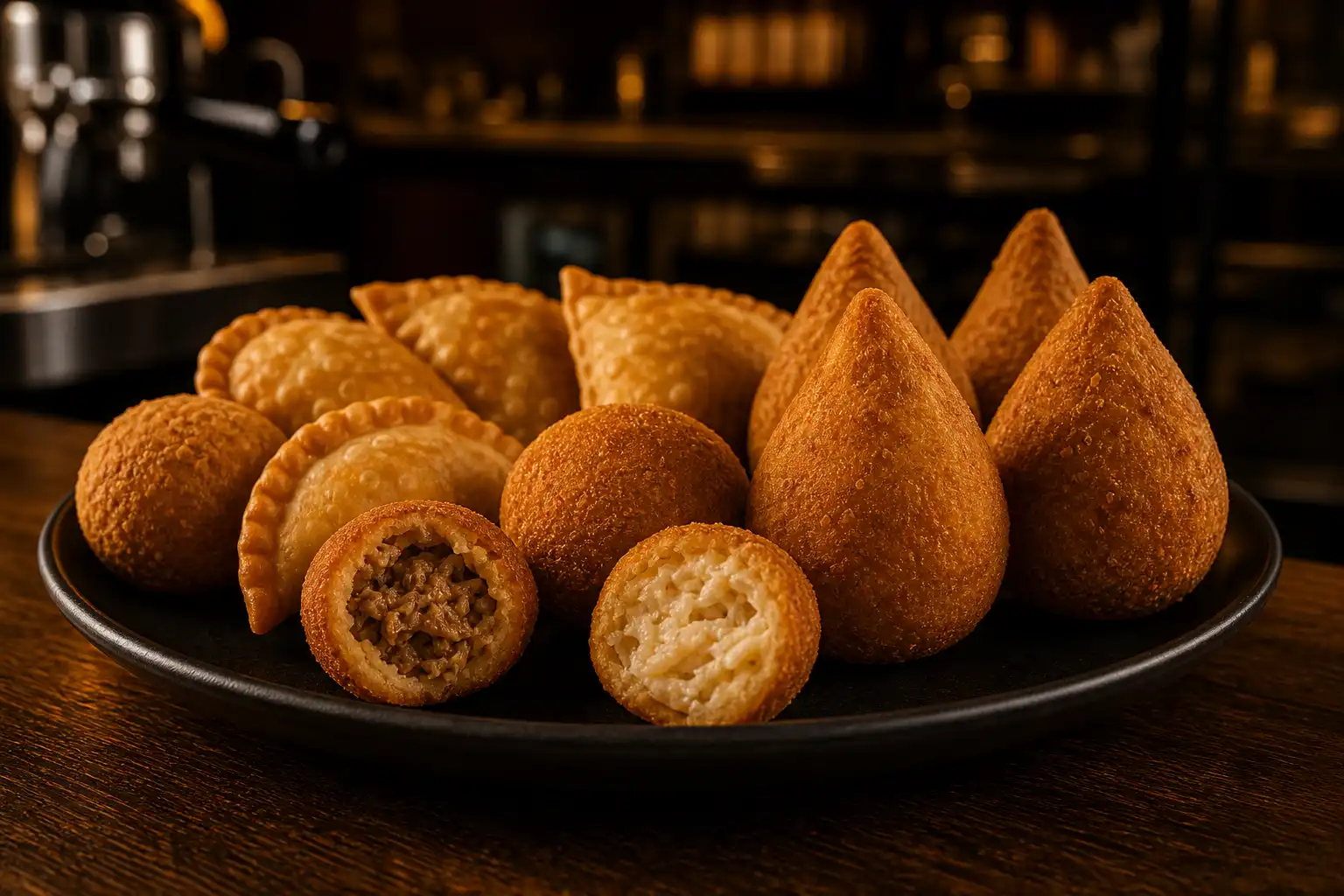 Salgados fritos Bella Café